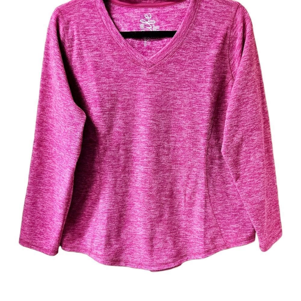 MADE FOR LIFE Super Soft Pink V-neck Top.